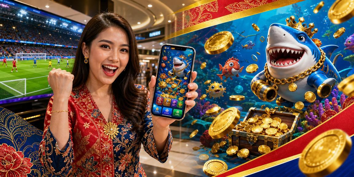 Permainan memancing bertemakan Genting Highlands dengan motif batik tempatan